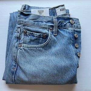 Agolde Riley High Rise Straight Crop Jean